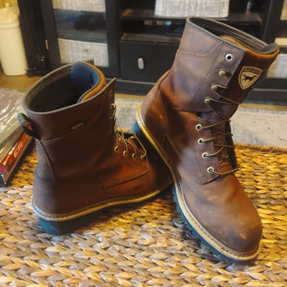 Red Wing Irish Setter Men's 8" Mesabi Steel Toe Waterproof Size 12 Work Boot